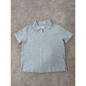 Amazon Essentials Kids Heather Grey Short Sleeve Polo Shirt Size M 8 Years